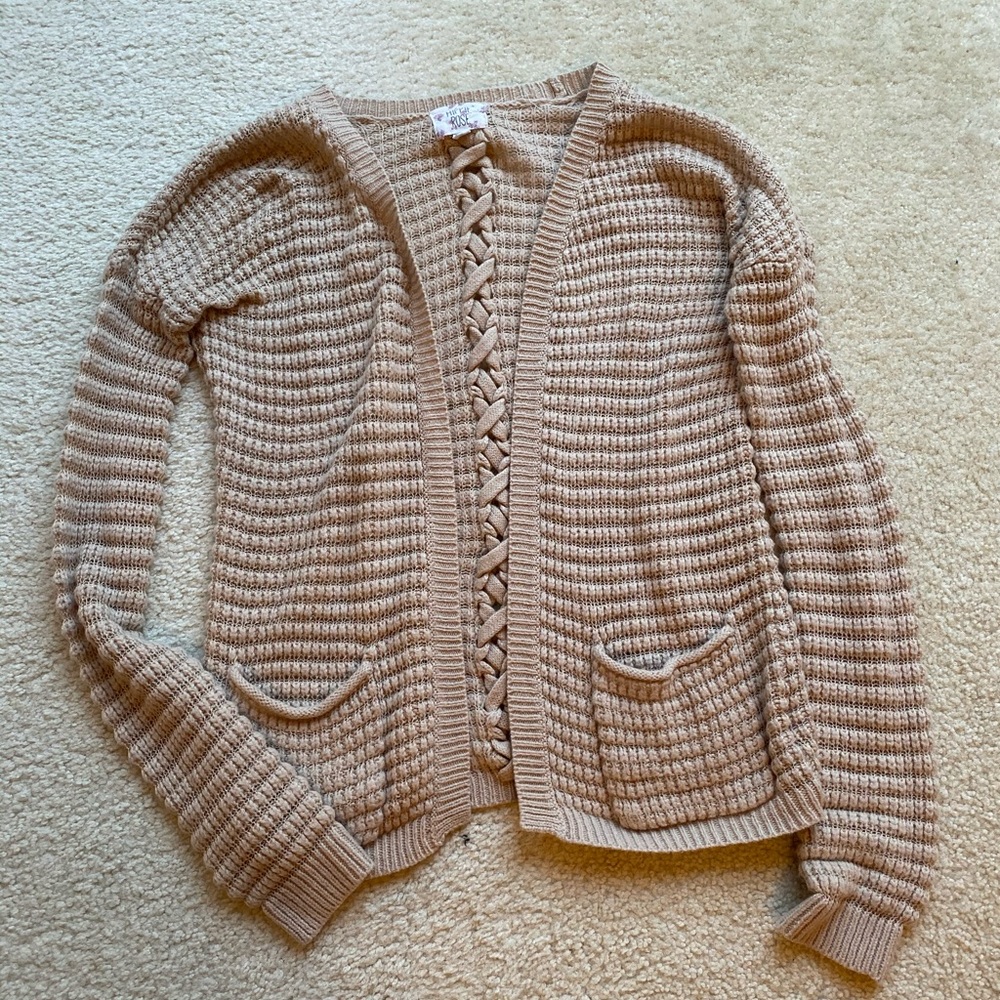 Tan Small Cardigan light weight